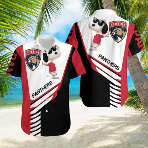 Florida Panthers Snoopy For Fans 3D Hawaiian Shirt