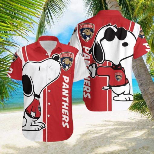 Florida Panthers Snoopy Lover 3D Printed Hawaiian Shirt