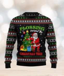 Flossing Around The Tree Ugly Christmas Sweater Gift Men Women