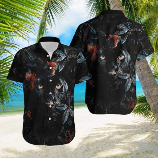 Flower Cardinal Panther Unisex Hawaiian Shirt Unisex Adult Hw2559