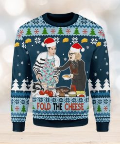 Fold The Cheese Ugly Christmas Sweater Xmas Gift Men And Women Christmas Sweater