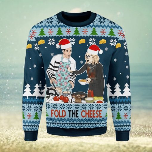 Fold The Cheese Ugly Christmas Sweater Xmas Gift Men And Women Christmas Sweater