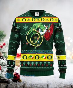 For NCAA Fans Oregon Ducks Grinch Hand Funny Men And Women Christmas Gift 3D Ugly Christmas Sweater