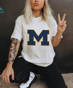 Franchise Club White Michigan Wolverines Windshell Big Logo Shirt