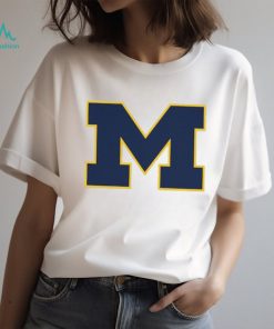 Franchise Club White Michigan Wolverines Windshell Big Logo Shirt