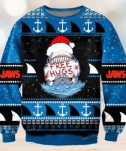 Free Hugs Sweatshirt Jaws Shark Ugly Sweater