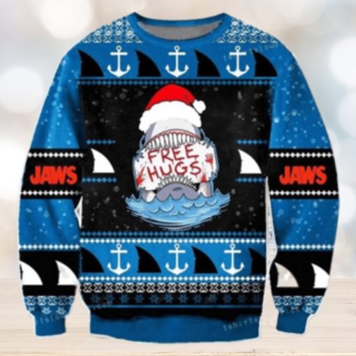 Free Hugs Sweatshirt Jaws Shark Ugly Sweater