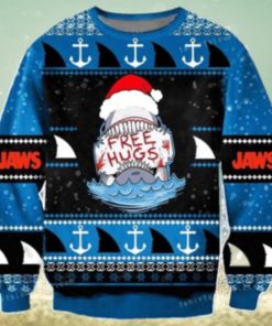 Free Hugs Sweatshirt Jaws Shark Ugly Sweater