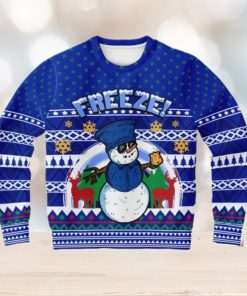 Freeze Snowman Ugly Christmas Sweater 3D Gift For Men And Women