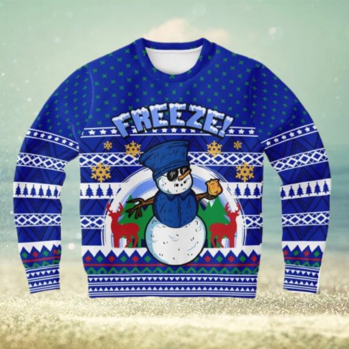 Freeze Snowman Ugly Christmas Sweater 3D Gift For Men And Women