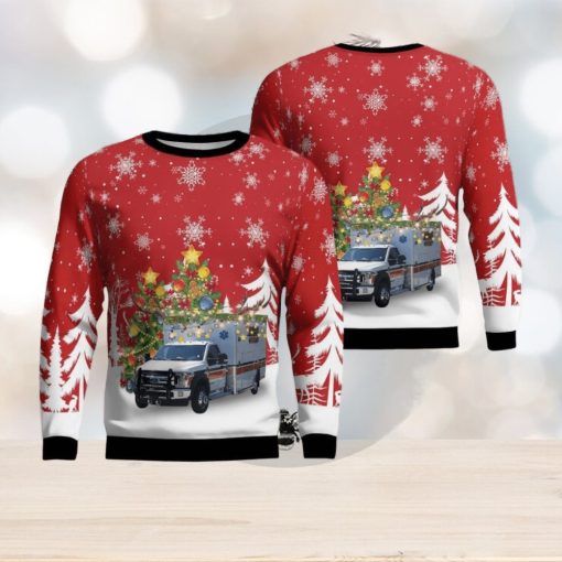 Fremont, Ohio, Sandusky County Ems Christmas Ugly Sweater 3D Gift For Men And Women