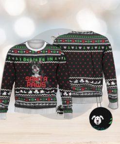 Frenchie I Believe In Santa Paws Ugly Sweater For Christmas