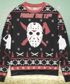 Friday The 13th Jason Voorhees Mask Ugly Sweater