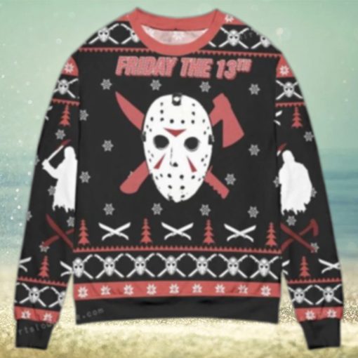 Friday The 13th Jason Voorhees Mask Ugly Sweater