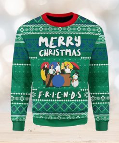 Friends And Snowman Ugly Christmas Sweater Xmas Gift Men And Women Christmas Sweater