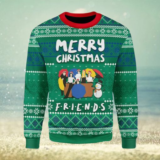 Friends And Snowman Ugly Christmas Sweater Xmas Gift Men And Women Christmas Sweater