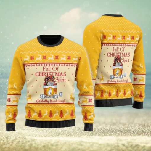 Full Of Christmas Spirit Probably Bundaberg Ugly Christmas Sweater Cute Christmas Gift for Men And Women