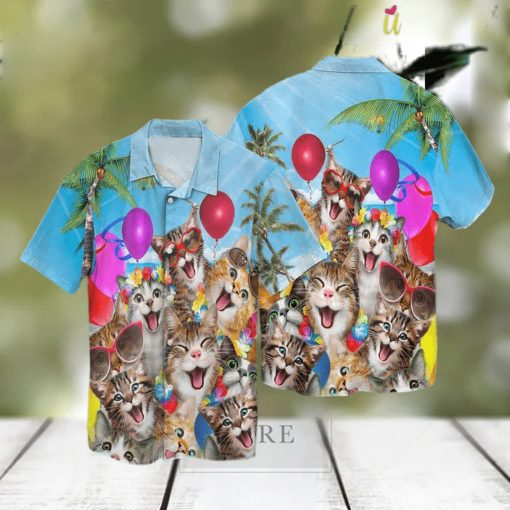 Fun Cats The Beach Hawaiian Shirt – Thoughtful Personalized Gift For The Whole Family