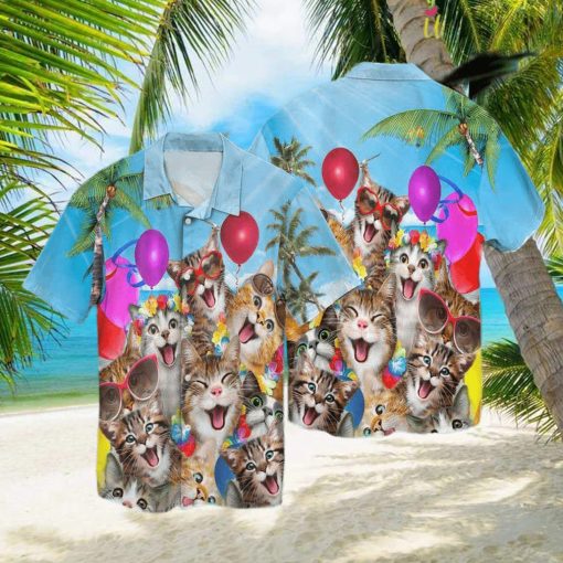 Fun Cats The Beach Hawaiian Shirt – Thoughtful Personalized Gift For The Whole Family