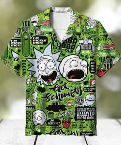 Funny Aloha Rick And Morty Hawaiian Shirt Summer Trip Gift