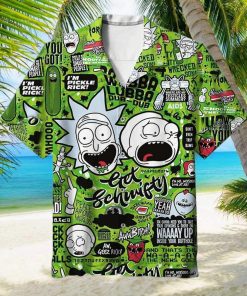 Funny Aloha Rick And Morty Hawaiian Shirt Summer Trip Gift