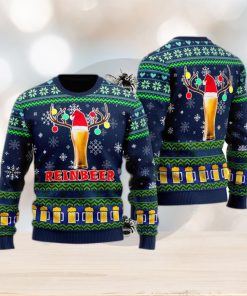 Funny Beer Lover Reindeer Christmas Ugly Sweater For Men Women