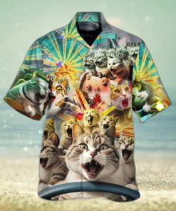 Funny Cat Hawaiian Shirt Gift For Beach Vacation