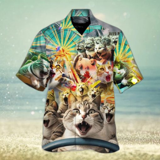 Funny Cat Hawaiian Shirt Gift For Beach Vacation