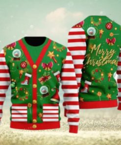 Funny Christmas Cardigan Style Ugly Sweater