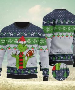 Funny Football Grinch Ugly Christmas Sweater Holiday For Men And Women