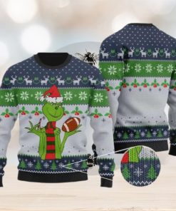 Funny Football Grinch Ugly Christmas Sweater Holiday For Men And Women