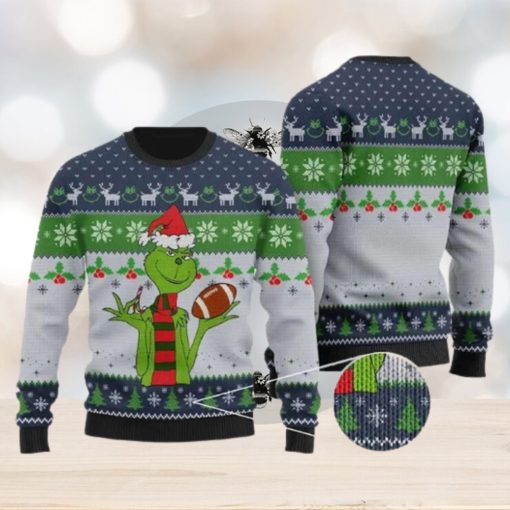 Funny Football Grinch Ugly Christmas Sweater Holiday For Men And Women