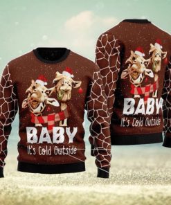 Funny Giraffe Ugly Christmas Sweater AOP All Over Printed Sweater