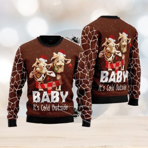 Funny Giraffe Ugly Christmas Sweater AOP All Over Printed Sweater