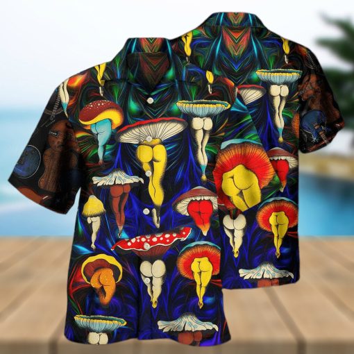 Funny Hippie Mushroom Hawaiian Shirt Gift For Beach Vacation