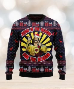 Funny Jesus Is The Reason For The Season Ugly Christmas Sweater For Men And Women