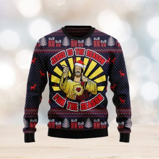 Funny Jesus Is The Reason For The Season Ugly Christmas Sweater For Men And Women