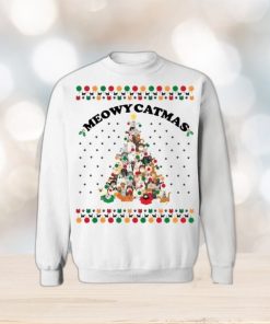 Funny Meowy Catmas Ugly Sweater For Christmas