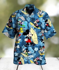 Funny Mickey Mouse Surfing Hawaiian Shirt Summer Holiday Gift