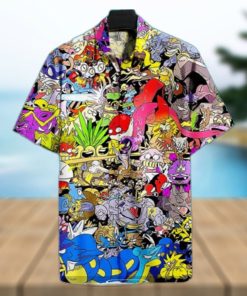 Funny Pokemon Hawaiian Shirt Birthday Gift For Son