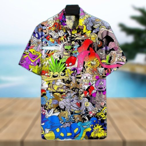 Funny Pokemon Hawaiian Shirt Birthday Gift For Son