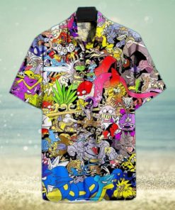 Funny Pokemon Hawaiian Shirt Birthday Gift For Son