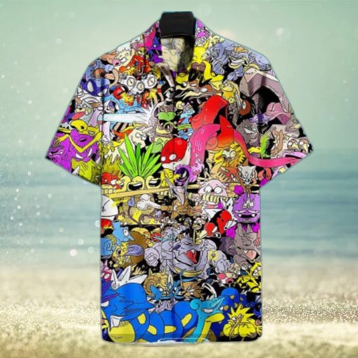 Funny Pokemon Hawaiian Shirt Birthday Gift For Son