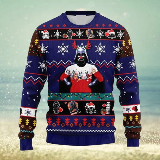 Funny Reindeer Darth Vader Star Wars Ugly Christmas Sweater Holiday For Men And Women