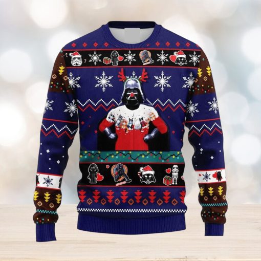 Funny Reindeer Darth Vader Star Wars Ugly Christmas Sweater Holiday For Men And Women