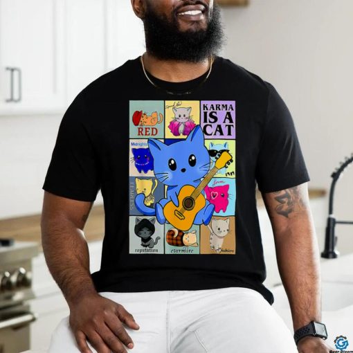 Funny Retro Karma Is A Cat The Eras Cat Day, Cat Owners T Shirt