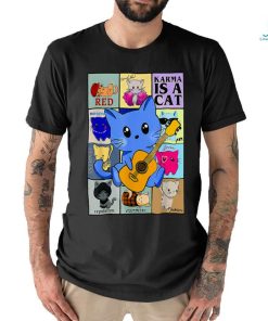 Funny Retro Karma Is A Cat The Eras Cat Day, Cat Owners T Shirt