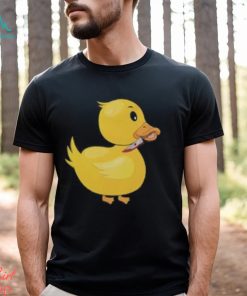 Funny Rubber Duck Holding A Knife With Blood Classic T Shirt Sweatshirt Unisex