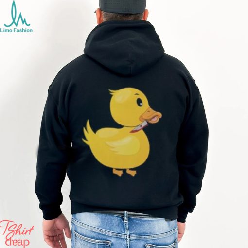Funny Rubber Duck Holding A Knife With Blood Classic T Shirt Sweatshirt Unisex