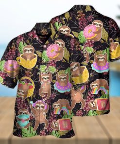 Funny Sloth Hawaiian Shirt Practical Beach Gift For Him